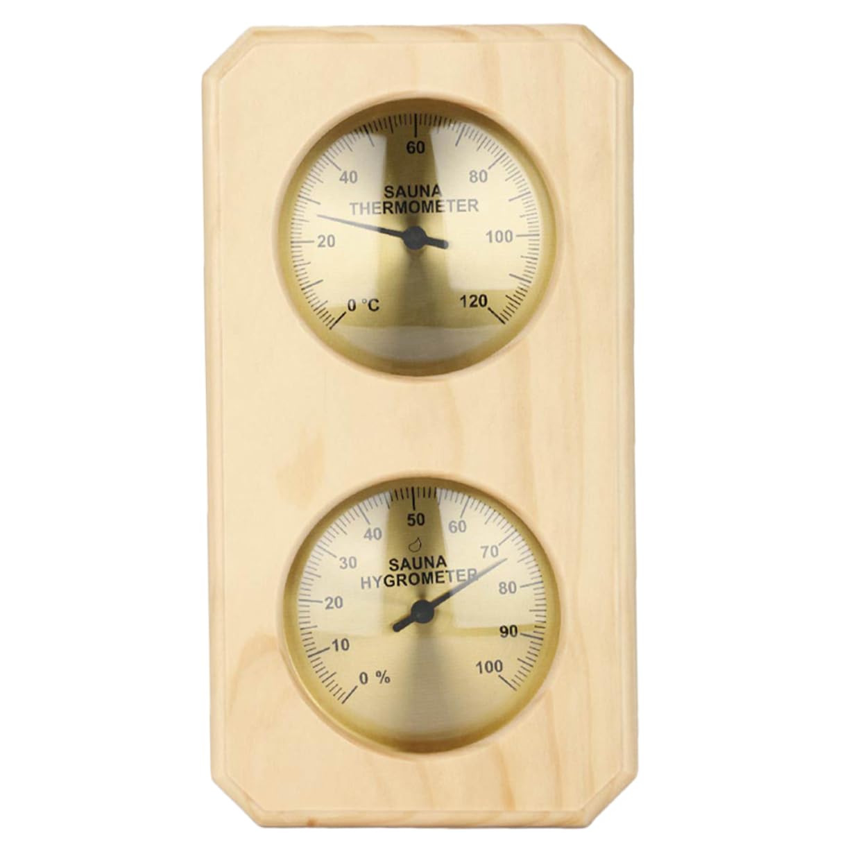 Toddmomy Sauna Hygrothermograph Accurate Temperature Humidity Measurer Simple Design for Indoor Use Durable Construction for Sauna Rooms Swimming Pools