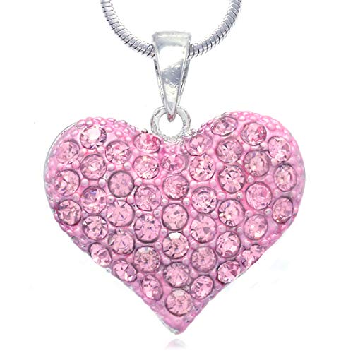 Soulbreezecollection Valentine's Day Gift Love Red Heart Necklace Pendant Charm