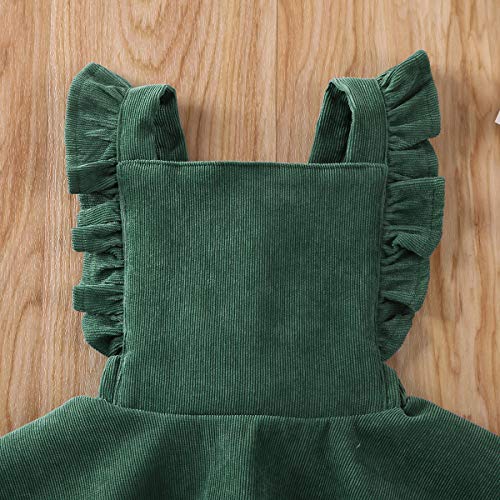 Image of Specialcal Baby Girls Velvet Suspender Skirt Infant Toddler Ruffled Casual Strap Sundress Summer Outfit Clothes