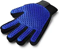 Luva Escova Tira Pelos Cães e Gatos Nano Magnética - Azul - Borracha - Moderno - Desconhecido