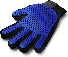 Luva Escova Tira Pelos Cães e Gatos Nano Magnética - Azul - Borracha - Moderno - Desconhecido