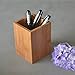 YOSCO Bamboo Wood Desk Pen Pencil Holder Stand Multi Purpose Use Pencil Cup Pot Desk Organizer
