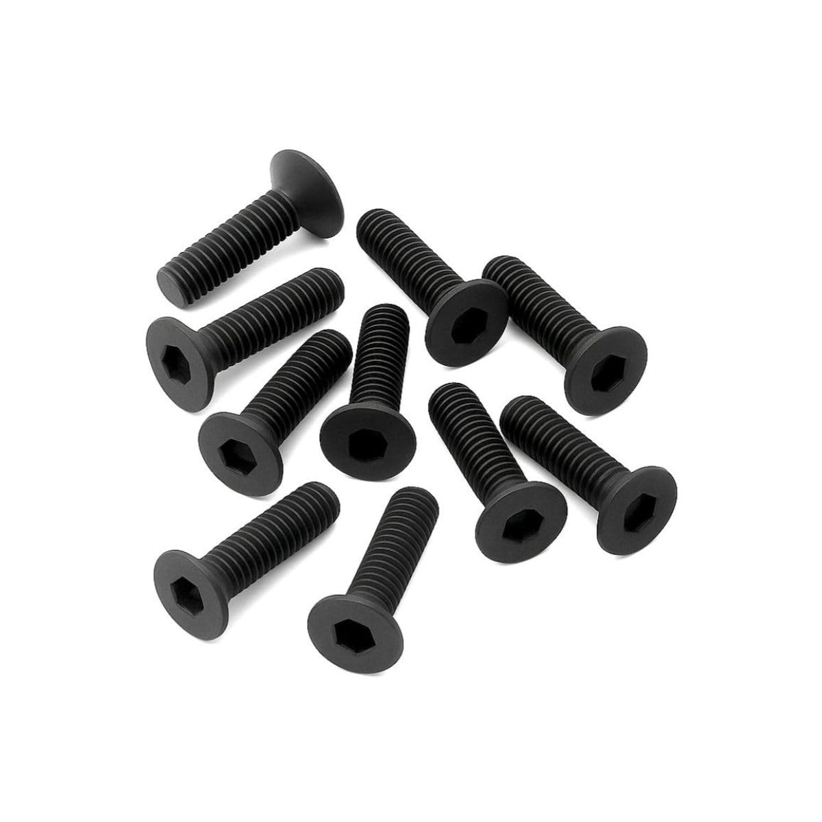 M3x10mm High Tensile CSK Allen Screws | Countersunk Allen Screw | Alloy Steel, Black Finish| Free Allen Key | (10PCS)-picture-12