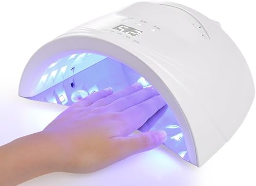 mewmewcat Lámpara de uñas, 48W LEDCordless Nail Lamp Recargable Nail Gel Secador de la Máquina LED de Uñas de la Lámpara de Uñas de las Uñas de los