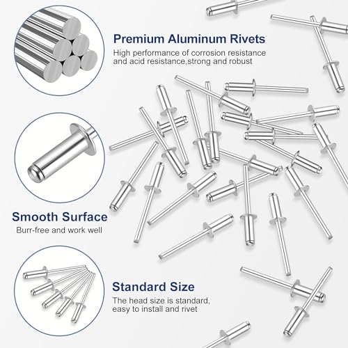 Workpro W133567 200Pcs Aluminum Blind Rivets thumb #2