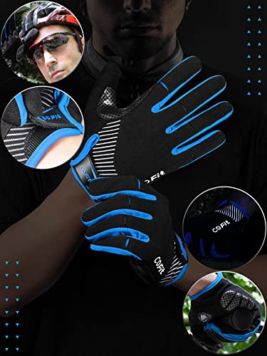 Foto von COFIT Anti-Rutsch Fahrrad Handschuhe, Unisex Vollfinger Handschuhe TouchScreen Fahrrad Handschuhe für BMX ATV MTB Radsport, Straßenrennen, Fahrradfahren, Klettern, Bootfahren