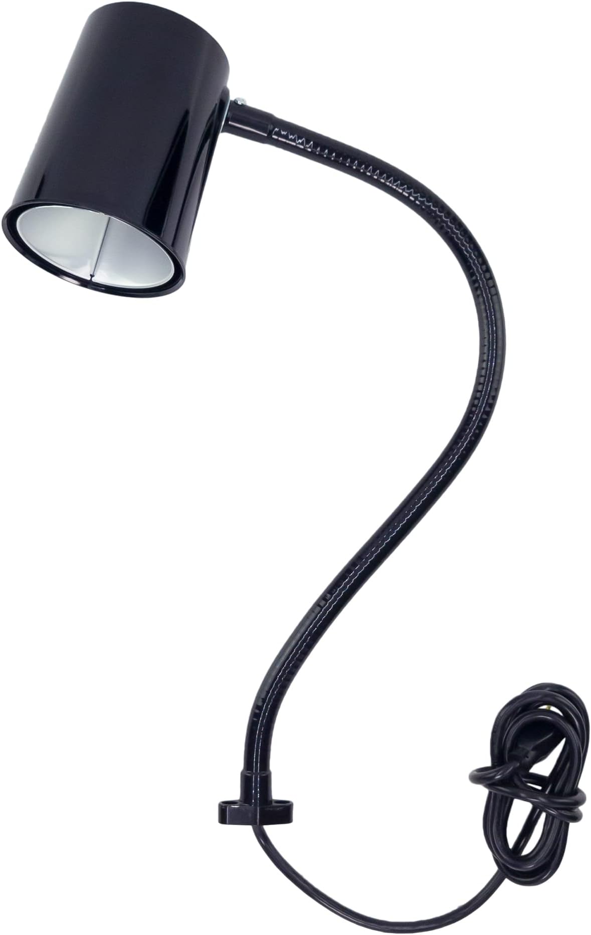 MOFFATT LED Desk Lamp with Direct Mount, 24" Articulating Flexible Gooseneck Arm, Ultra Bright Mountable LED Task Light, Work Lamp, 12 Watts, 1690 Raw Lumens, 95050, Black (Made in USA)