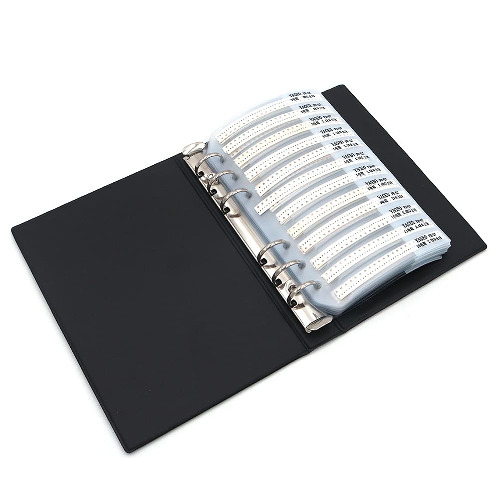 1% 0805 SMD Resistor Surtido Carpeta (0 ohm-10M ohm) 170value x 50pcs = 8500pcs libro de muestra