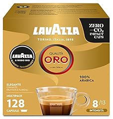 Lavazza, Espresso A Modo Mio Qualità Oro Sinfonia Perfetta, 128 Capsule Caffè, con Note di Fiori e Frutta, 100% Arabica, Intensità 8, Tostatura Media, 8 Confezioni da 16 Capsule
