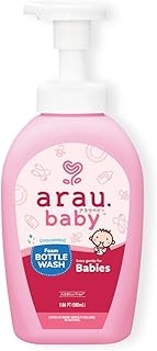 Arau Baby Foam Bottle Wash - Gentle Cleansing Soap for Baby Bottles, Pacifiers, Toys, Dirty Surfaces, Foam Dish Soap, Plant Based & Safe for Baby, Trusted Baby Care Brand (16.9 fl oz - Pack of 1)