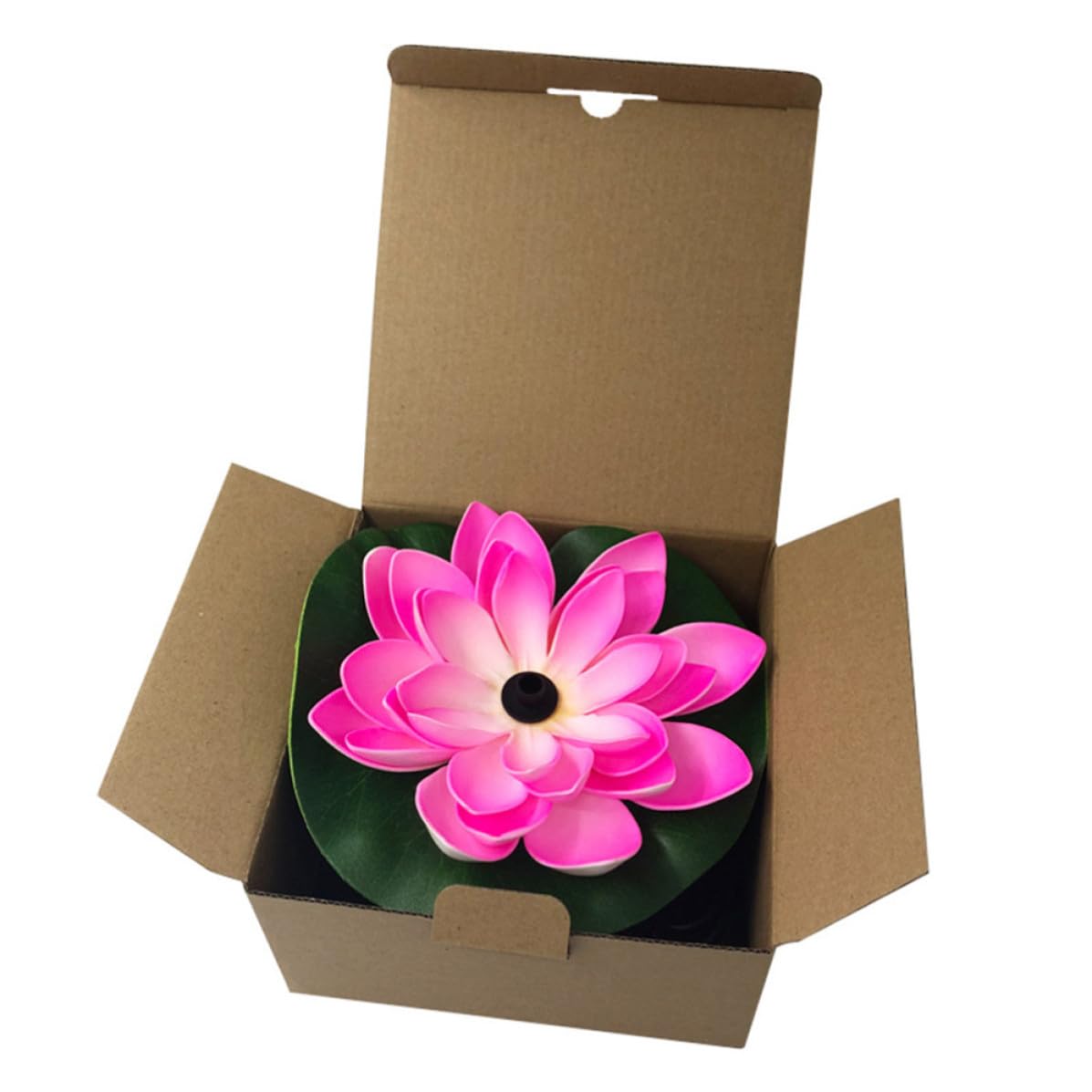 Happyyami Pompa per Laghetto con Fontana Solare a Loto, Irrigatore da Giardino per Acquari Esterni