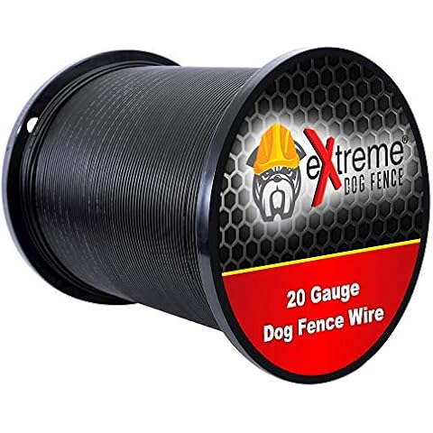 Professional Grade Super Duty Solid Core Electric Dog Fence Wire - Compatible with All Wired Electric Pet Fence Systems - 1000 Feet Cover