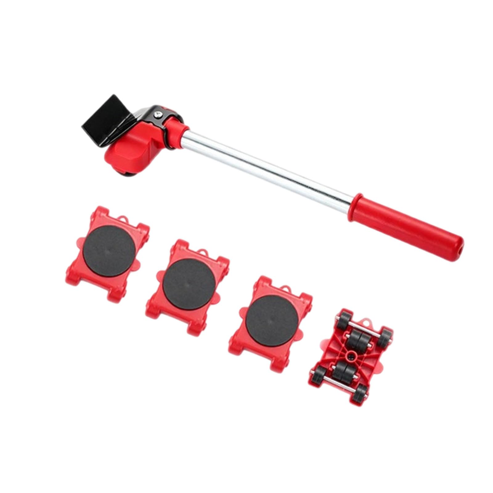 Kaeltsyn 5 Piece Set Smooth Rolling Rotates Casters With Reinforced Design Furniture Moving Rollers For Long Service Use In House Or Work Area House Relocation Disks