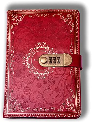 Zosenyer Tagebuch Set Mit Zahlenschloss A5 Pink - Geschenk Für Mädchen