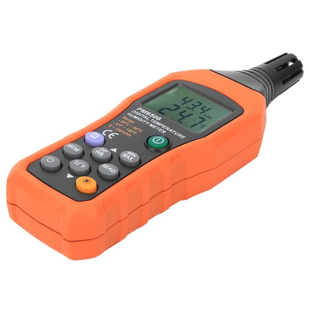 PM6508 Medidor Digital de Humedad y Temperatura Termómetro Higrómetro para Industria Agricultura Meteorología