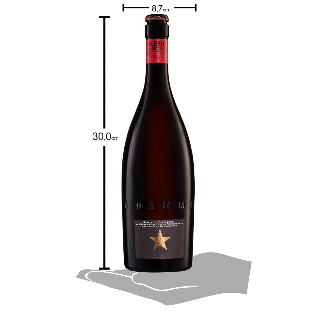 Inedit | Cerveza de Malta y Trigo | Receta Ferran Adrià | Cerveza Blanca con Especias| Caja 12 Botellas x 75cl