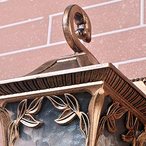 Lanterne murale extérieure antique avec culot E27 pour jardin et cour