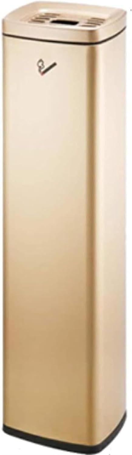 Stainless Steel Windproof Standing Ashtray for Home Patio, Smokeless Outdoor Ashtray for Cigarettes Butt Disposal, Floor Standing Ashtray, Outdoor Stand Ashtray