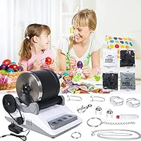 Rock Tumbler Kit, Professionelles Steinbecher Set Poliertrommel Steintrommel Steinschleifmaschine Rock Polisher for Children and Adults 7 Tage Zeitmessung Funktion 4 Arten Polierpulver