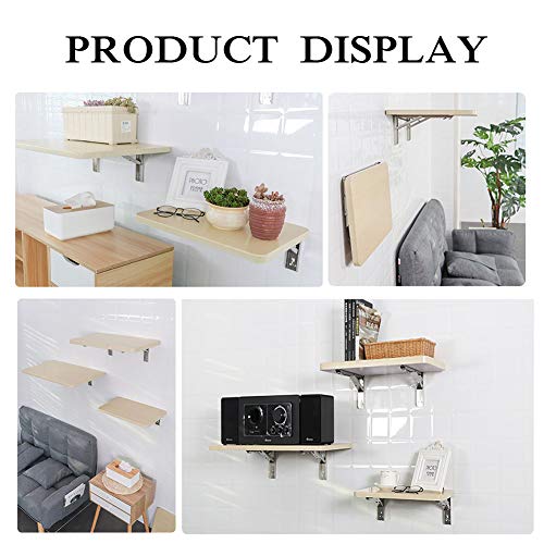 BDGYF Piccolo Tavolo Pieghevole a Muro, Mensole