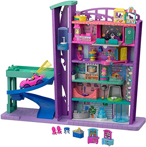 Polly Pocket Centro Comercial de juguete para muñecas, multicolor (Mattel GFP89)