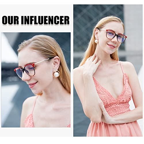 Image of DUCO Blue Light Blocking Glasses Reduce Eye Strain and Fatigue Gaming Blue Blockers Computer Reading Glasses DC5209