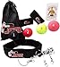 Set Profesional - 4 x Pelota de Boxeo para Cabeza con Diadema y Banda Elástica - Boxing Reflex/Reflejo - Punching Ball - Entrenamiento en casa