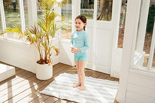 Image of VAENAIT BABY Girls Rash Guard Swimsuit UPF 50+ Long Sleeve Toddler Bathing Suit Ribbon Stawberry Floral Fruit for 2~8Years