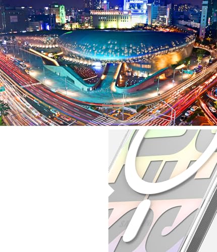 Image of Ringke Fusion Design Magnetic Compatible with Samsung Galaxy S26 Case Back Cover Hard Graphic Designed Back Soft Flexible TPU Bumper Scratch Resistant Natural Form - Seoul