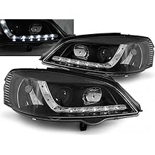 Headlights Compatible with Opel Astra G 1997 1998 1999 2000 2001 2002 2003 2004 RS-1442 Driver And Passenger Side Complete Set Headlight Front Lights Car Lamps Headlamp Headlamps Daylight Black