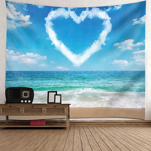 Tenture moderne ciel bleu 140x210 en tissu durable pour salon et chambre