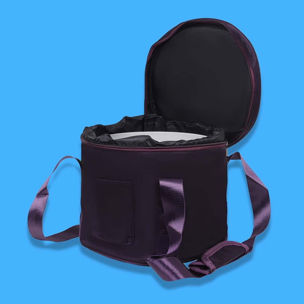 Vaguelly Singing Bowl Carrying Case Crystal Singing Bowl Carrying Case Bag 10inch Sound Healing Instrument Travel Carry Case Bag For Sound Healing and Meditation Purple