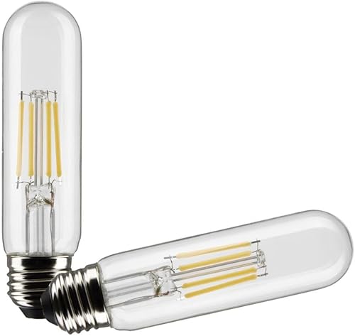 Satco Bombilla tubular transparente para imagen 21865-8T10/LED/CL/927/120V/E26/2CD (S21865)