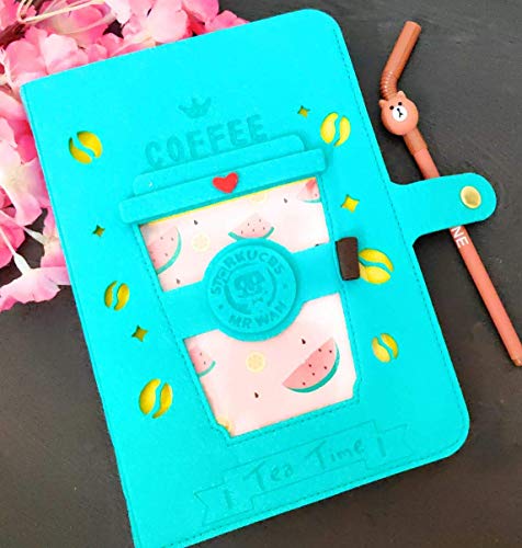 Kaushiki Enterprises Notebook Diary with Pen/Coffee Style Lock Planner Diary with Straw Pen/Stylish Planner Diary with Pen – Multicolor Kaushiki Enterprises Notebook Diary with Pen/Coffee Style Lock Planner Diary with Straw Pen/Stylish Planner Diary with Pen – Multicolor