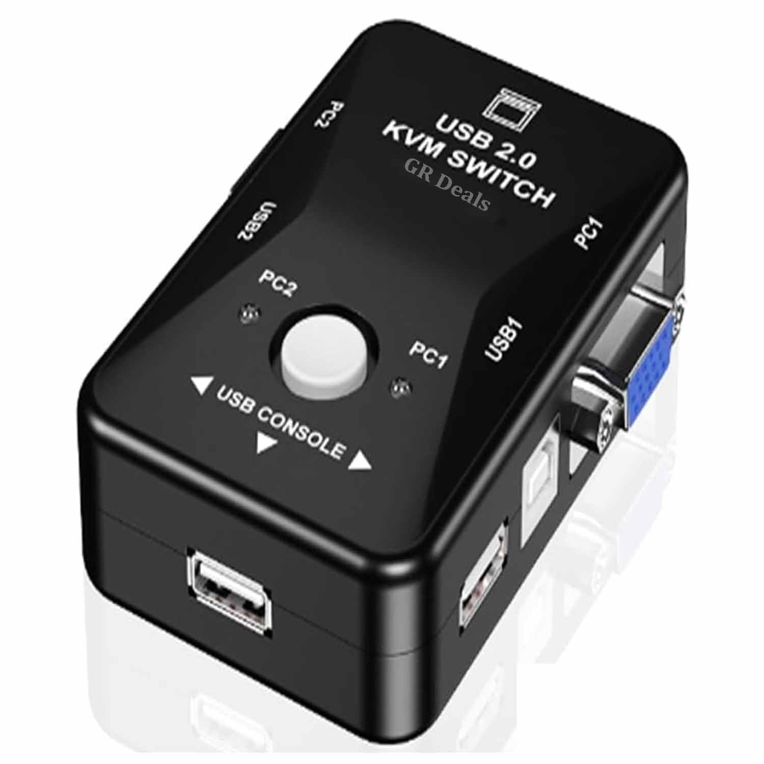 GR Deals USB 2.0 KVM Mouse Switch Keyboard VGA Splitter Box Sharing Switch USB KVM, VGA Switcher KV-M Extender Switcher Box (BLACK)-picture-17