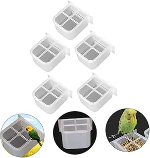 MUSISALY 5 Pçs Alimentador De Papagaio Alimentador De Pássaros Alimentador De Pássaros Para Pássaros Grandes Alimentador Automático De Pássaros Doméstico Alimentador De Pássaros Prático