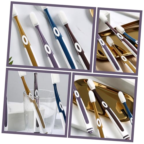 Gatuida 8 Stück Teiliges Weiche Silikon zahnbürstenköpfe für Erwachsene Medium Haushalt Zahnbürsten Ersatz Sanfte Borsten für Tägliche Mundpflege Kompakt und Langlebig Farblich Gemischt – Bild 7