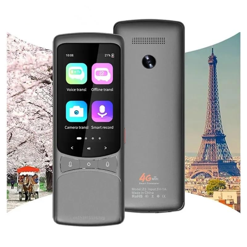 Traducteur vocal 4G intelligent appareil traduction de langue instantanée WiFi photo voyage - 5