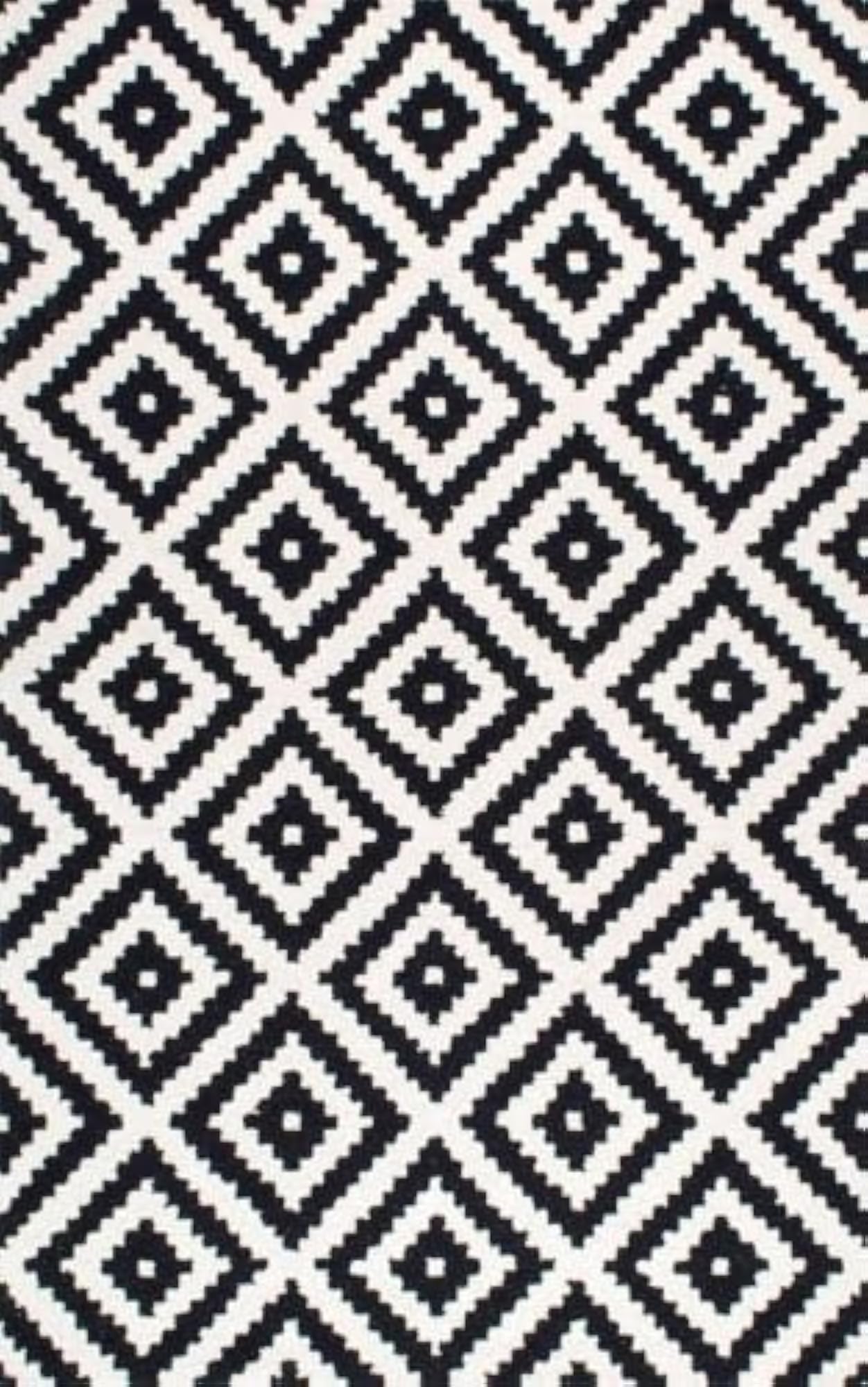 Handmade Modern Diamond Pattern Area Rug, Premium Quality