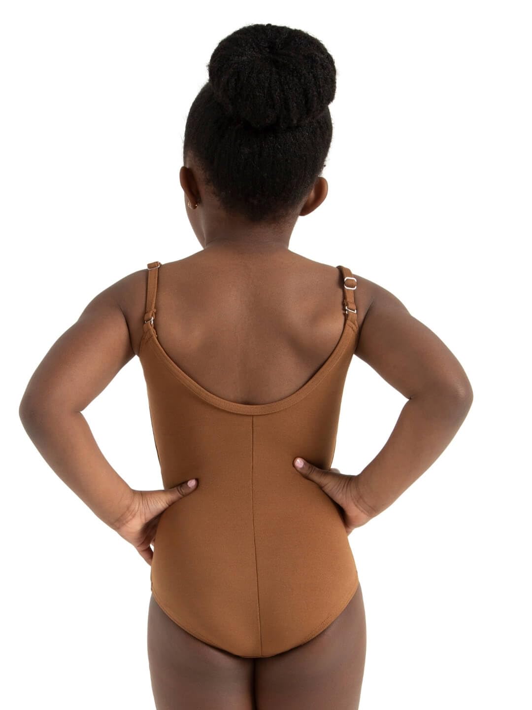 Capezio Camisole Leotard w/Adjustable Straps-Girls, Brown