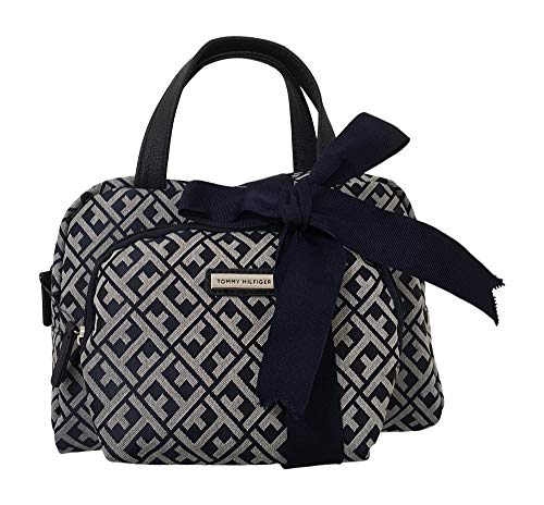 Tommy Hilfiger 2 Piece Cosmetic Bag Set Case Makeup Bag Navy Blue