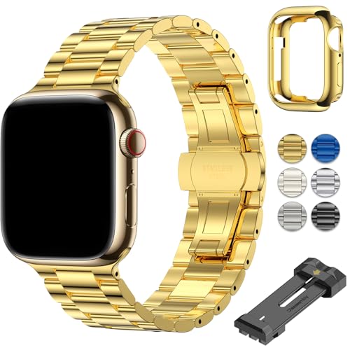 OULUOQI �A�b�v���E�H�b�`�p�̃o���h Apple Watch�ɓK������ �����x���g ���{�^�� �X�e�����X�� 49mm 45mm 44mm 42mm 41mm 40mm 38mm �����������t�� ���j�Z�b�N�X �h�K�ϐH �ʋC �h�� ������� Watc