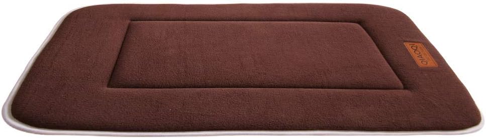QIAOQI Dog Bed Kennel Pad Crate Mat Washable Orthopedic Antislip Beds Dense Memory Foam Cushion Padding Bolster | Perfect Sleep Bedding Pads for Carrier Cage