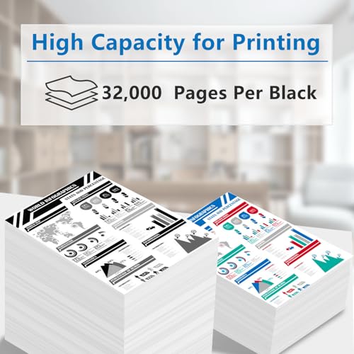Image of High Yield W9030 W9030MC Black Toner Cartridge Compatible with HP W9030MC Toner MFP E67550dh E67650dh E67560z E67660z Printer