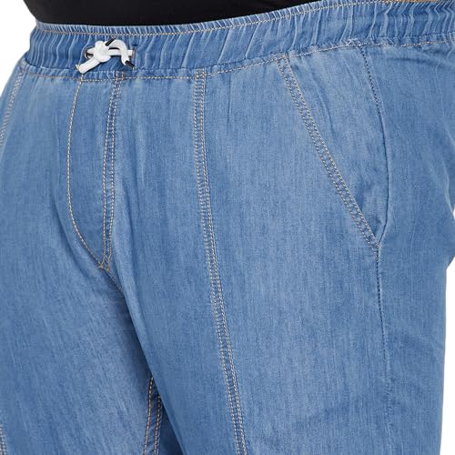 Image of Bigbanana Plus Size Men's Regular Fit Solid Trouser