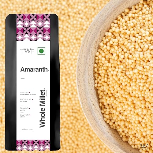 Image of TWF Unpolished Amaranth Whole Millet | 500g | Rajgira Millet | Hulled | Naturally Gluten-Free | Nutrient-Rich Supergrain | Ramdana Seeds for Fasting