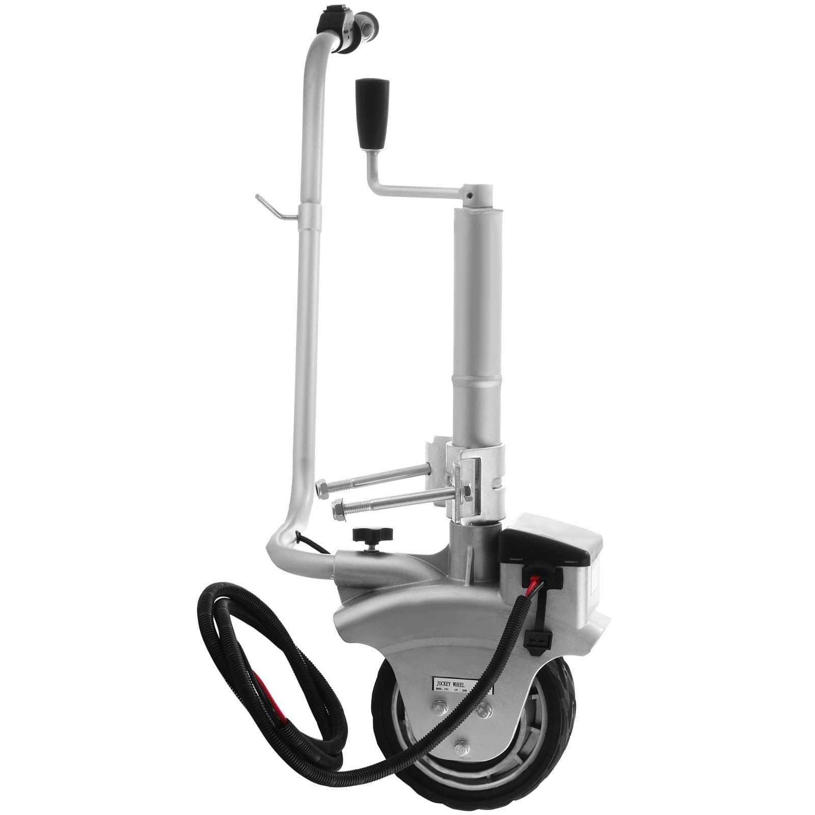 Jockey koło 12 V 350 W z napędem elektrycznym do przyczep maks. 272 kg, 7,5 "x 2,8" gumowa opona, wózek do przyczepy 2268 kg - kompatybilny ze wszystkimi typami przyczep