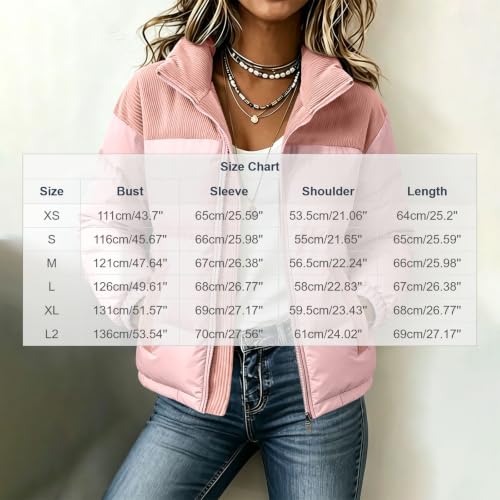 Puffer Coats for Women Fall Winter Thicken Warm Stand Collar Puffer Jackets - image 5