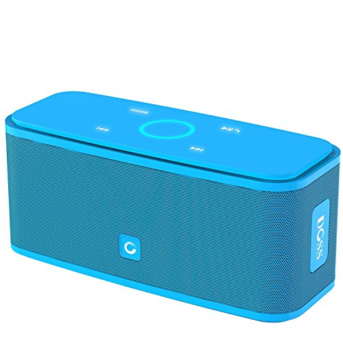 DOSS SoundBox - Altavoz Bluetooth con Tacto Sensible, Potente Subgrave 12W,Doble Controlador Integrado,12 Horas de Reproducción Continua y Manos Libres para iPhone, Huawei, XiaoMi