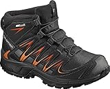 salomon winterstiefel jungen knöchelhohe Schnittform SALOMON XA PRO 3D MID CSWP 394587 Kinder-Winterschuhe Black/Orange Gr. 32 (UK 13,5K)